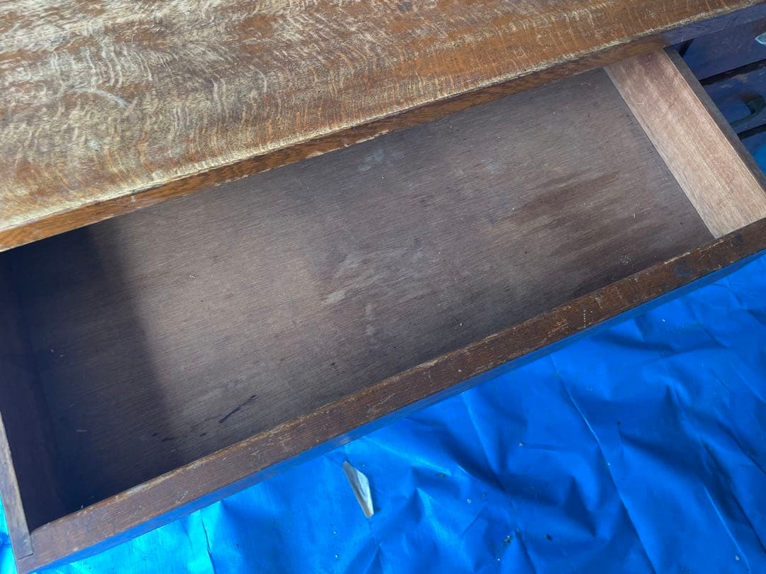 昭和レトロ　アンティーク家具　机　勉強机　木製