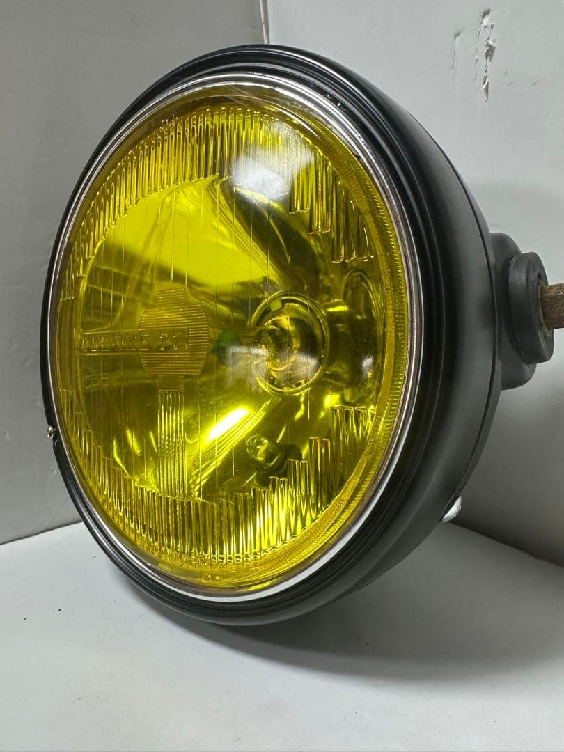 激レアDELUXEイエローレンズ付ヘッドライト/検索CIBIEシビエ マーシャル