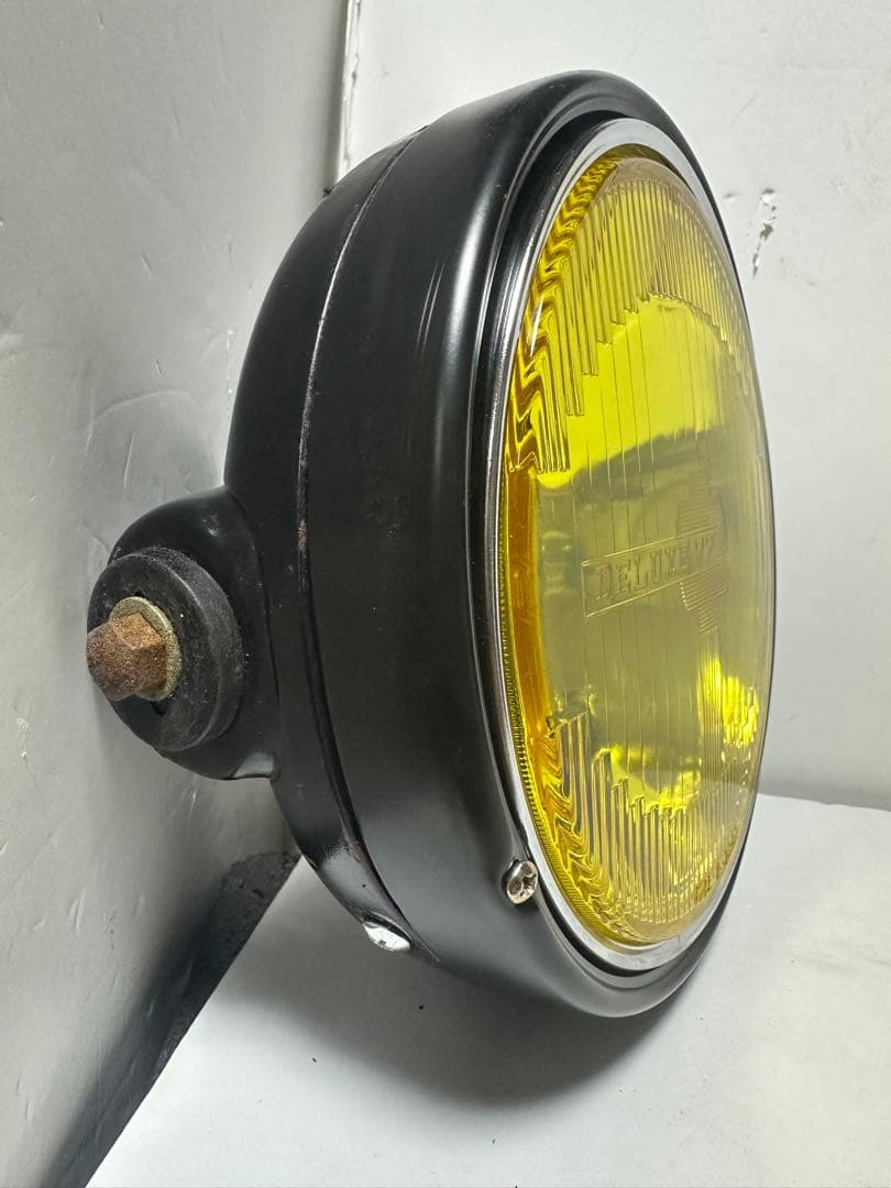 激レアDELUXEイエローレンズ付ヘッドライト/検索CIBIEシビエ マーシャル
