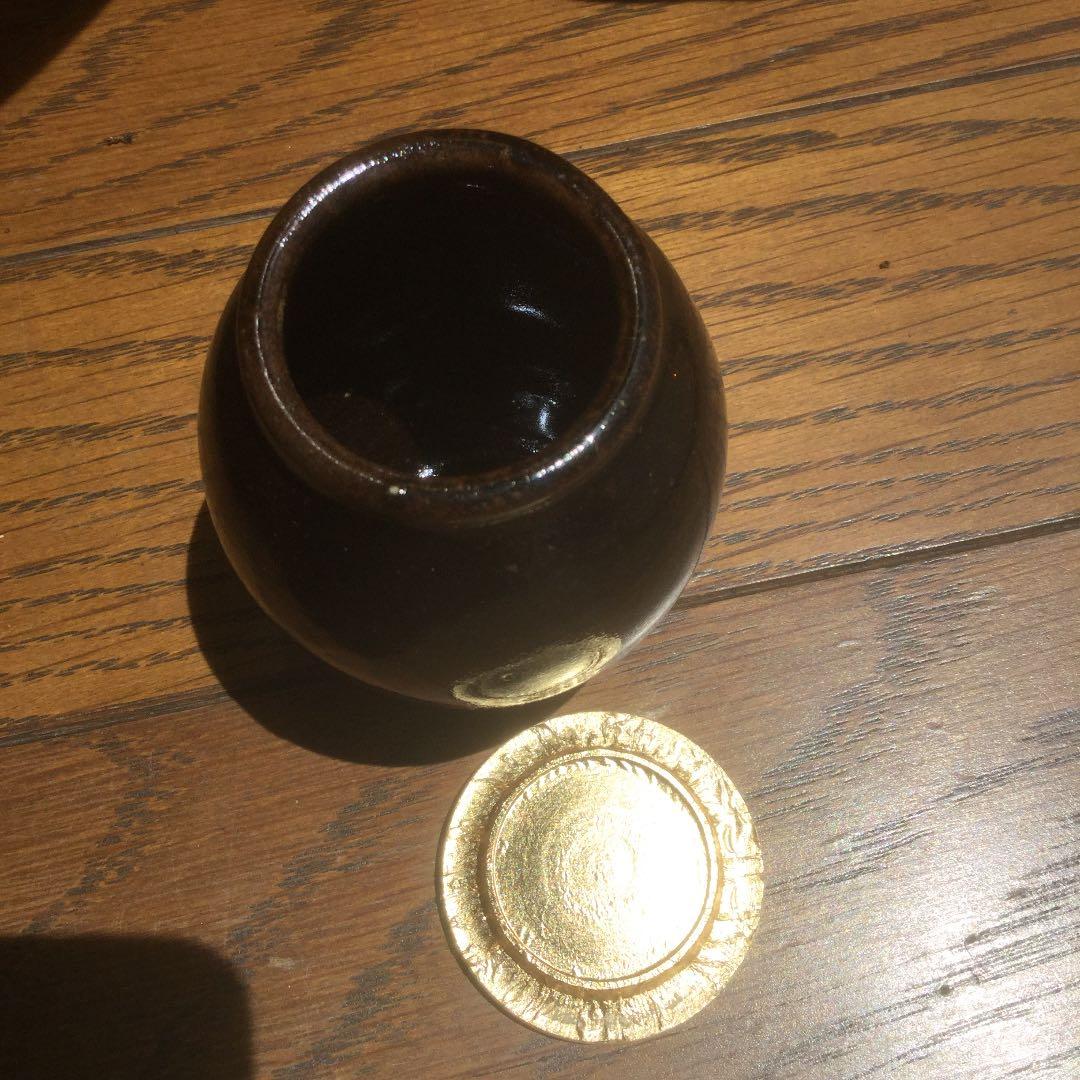 茶道具 陶器の棗 巾着付き
