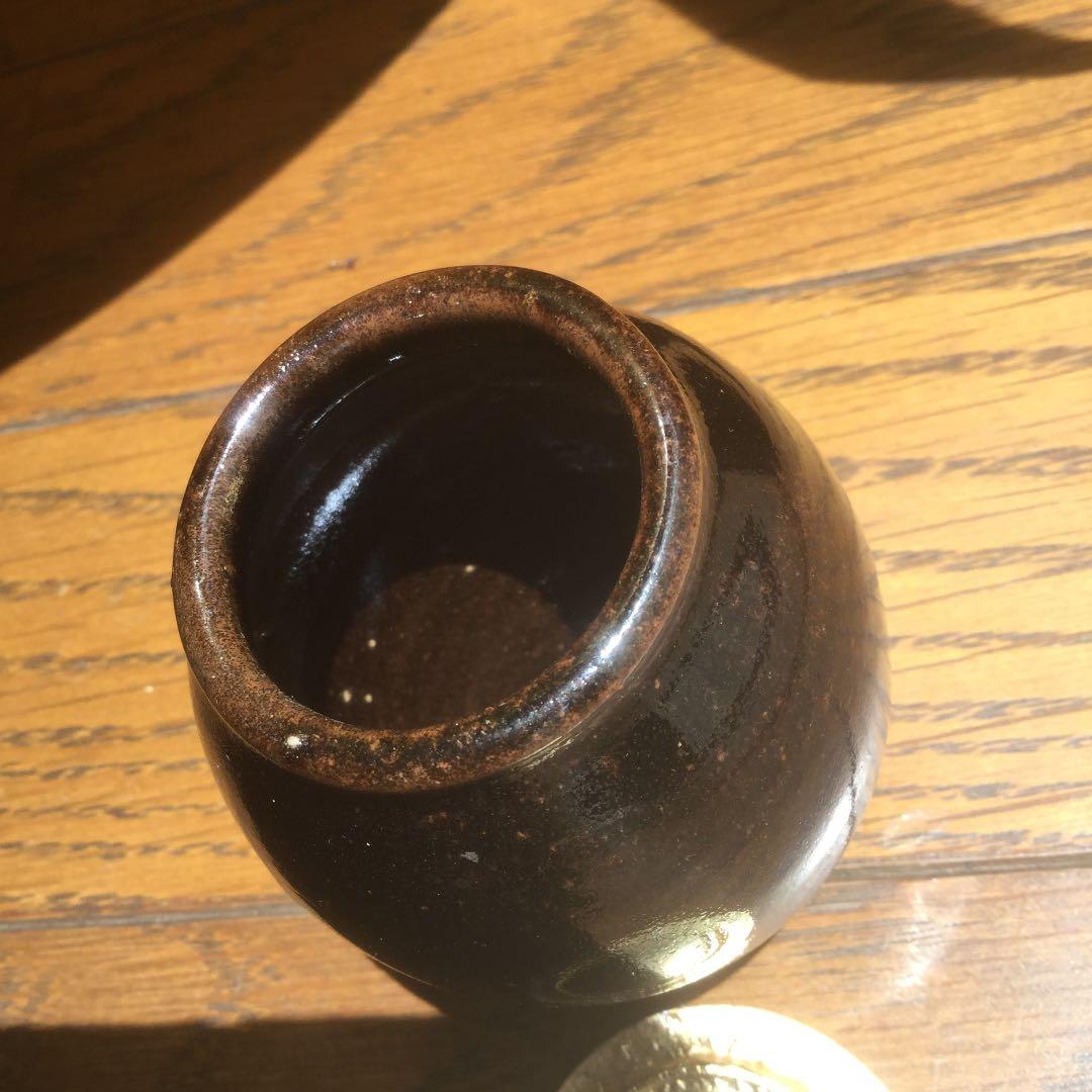 茶道具 陶器の棗 巾着付き