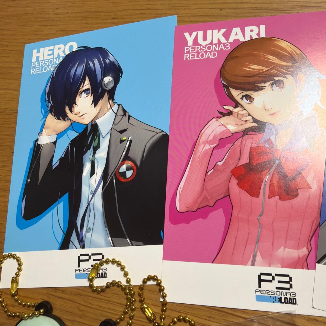 ペルソナ　P3 ラバーキーホルダー　缶バッジ　ポストカード　セット　まとめ売り