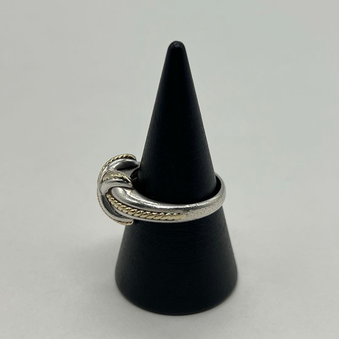 ティファニー TIFFANY&CO シグネチャークロス リング 13号 コンビ