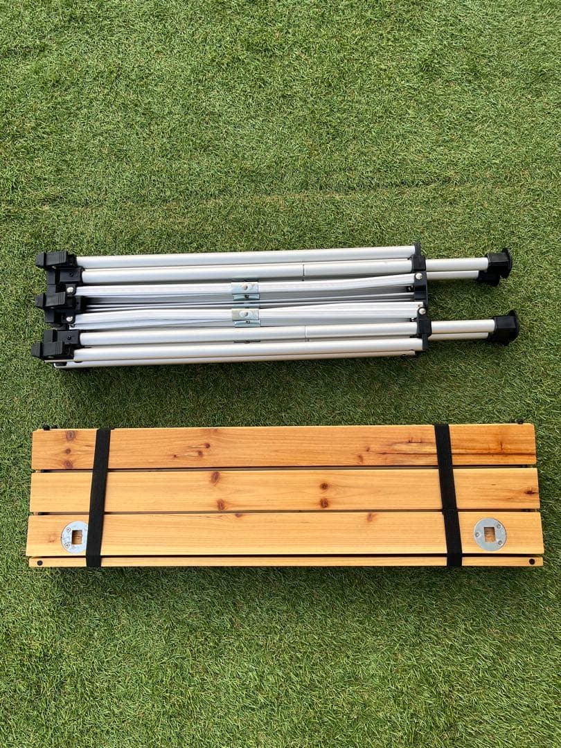 コールマン　ナチュラルウッドロールテーブル　120