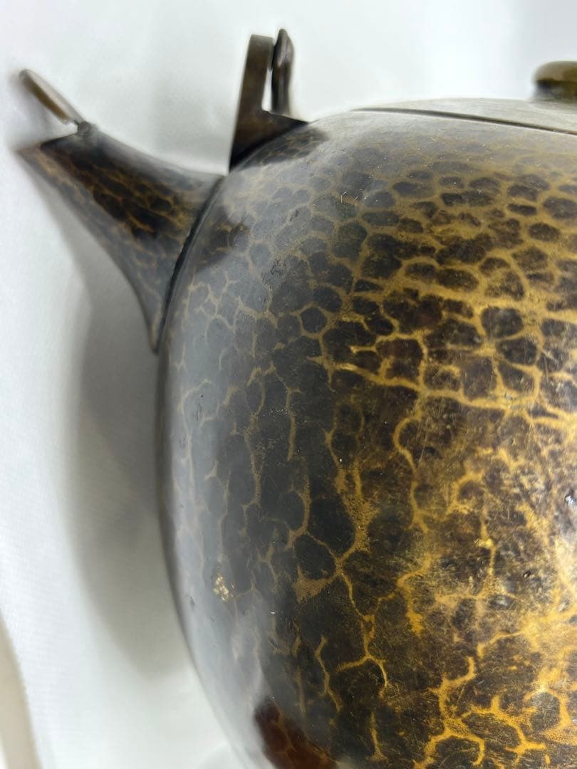 铜製やかん　昭和レトロ　骨董品　古道具(y458)