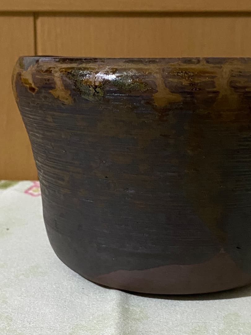 27日迄¥32.000からお値下げ中　 建水　高取14代 亀井味楽 造