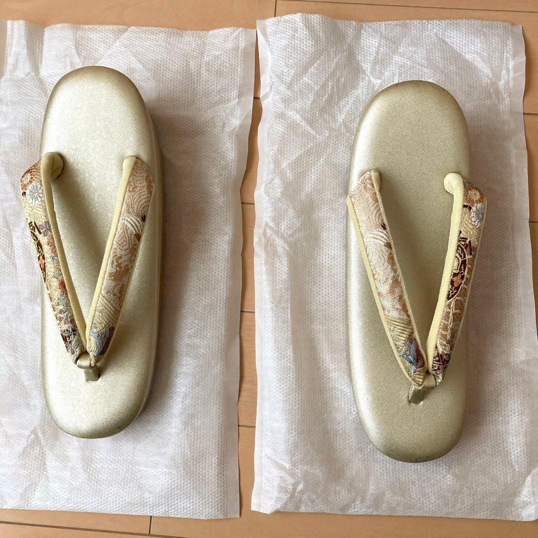 沙織 正絹西陣織 高級草履バック セット 日本製 Mサイズ