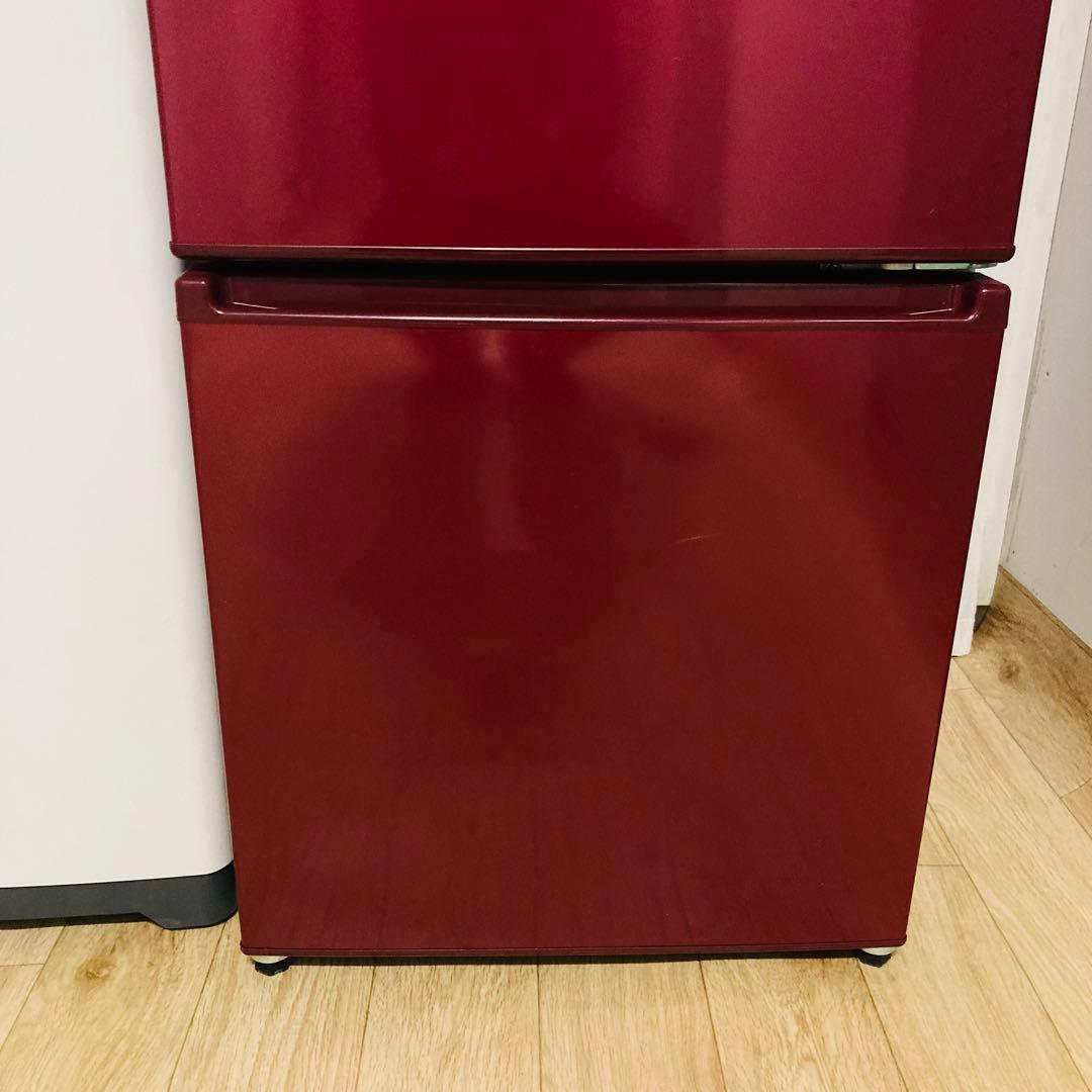 レッドで揃えたかわいい1人暮らし家電セット❗️大阪、大阪近郊配送と設置無料C