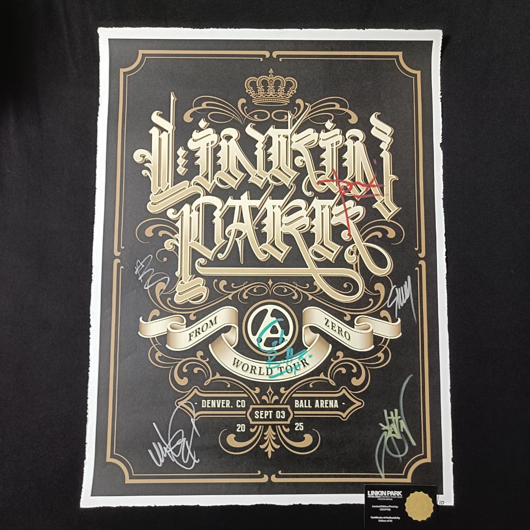 LINKIN PARK 世界限定10枚 サイン入りポスター リンキンパーク