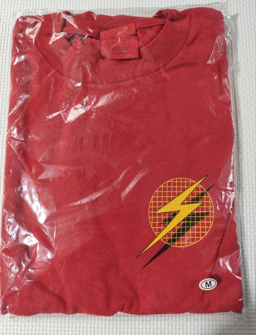 稲妻ロゴ 赤 Tシャツ M