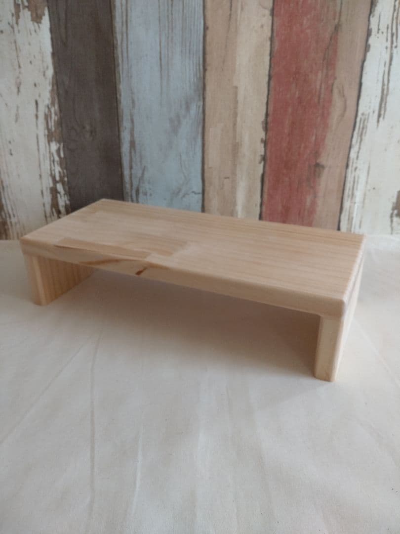 椅子やテーブルにもなる 木製 コの字ラック 水槽台 ハンドメイド　踏み台