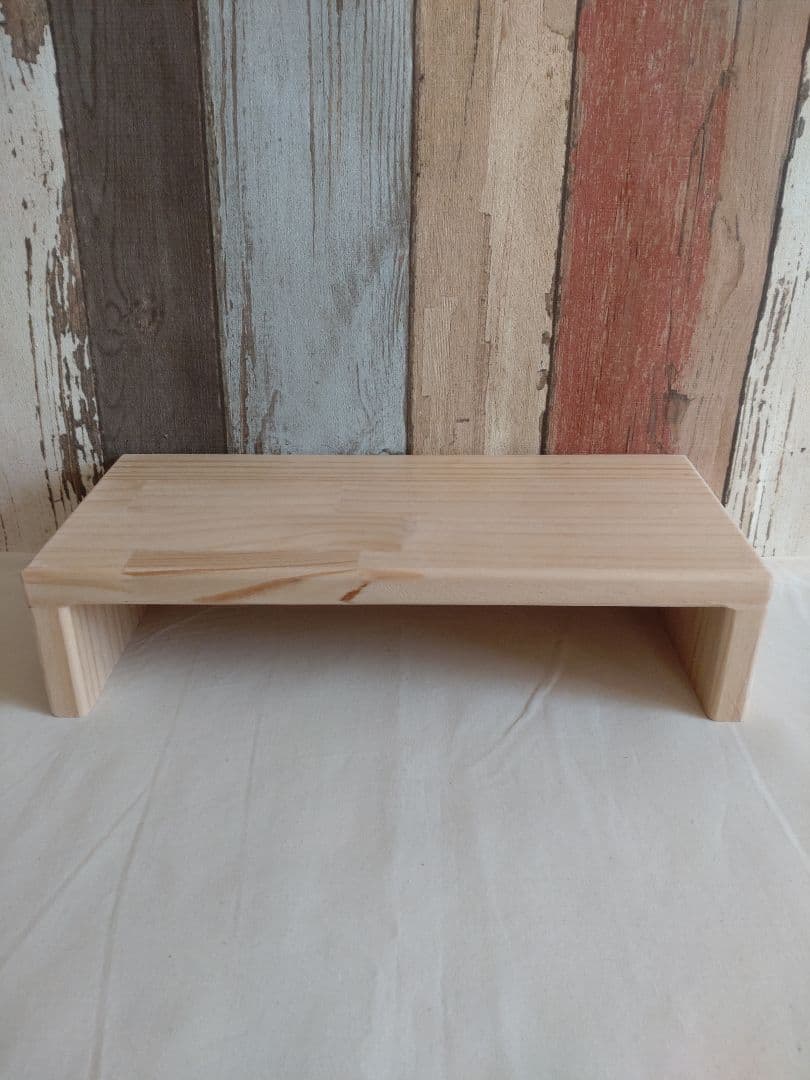 椅子やテーブルにもなる 木製 コの字ラック 水槽台 ハンドメイド　踏み台