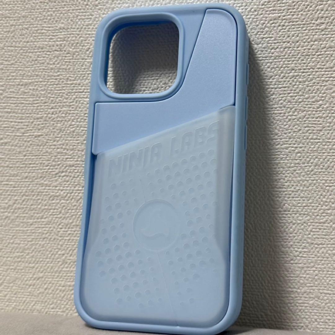 【未使用に近い】Ninja Labs ベビーブルー iPhone16proケース