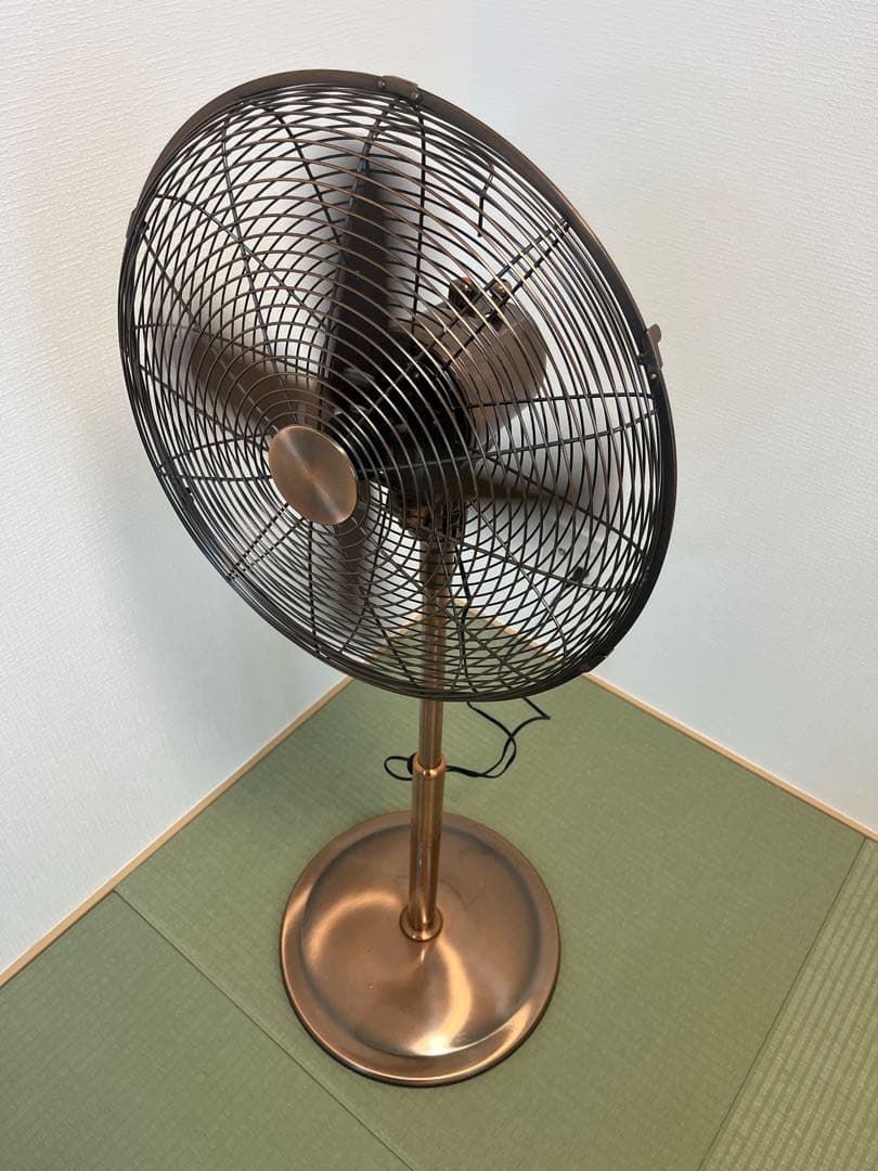 【希少】ドウシシャ　メタル扇風機　EIM-402 カフェ　05年製　昭和レトロ