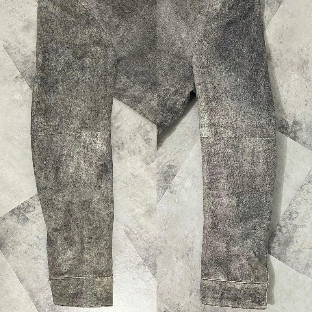 COMME CA MEN レザー ブルゾン ジャケット デニム デザイン 羊革