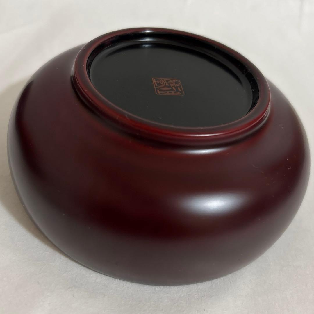 新品　未使用　￼上品上質　高級　越前漆器　祖雅堂　古代朱　福鉢　小鉢　小皿　￼