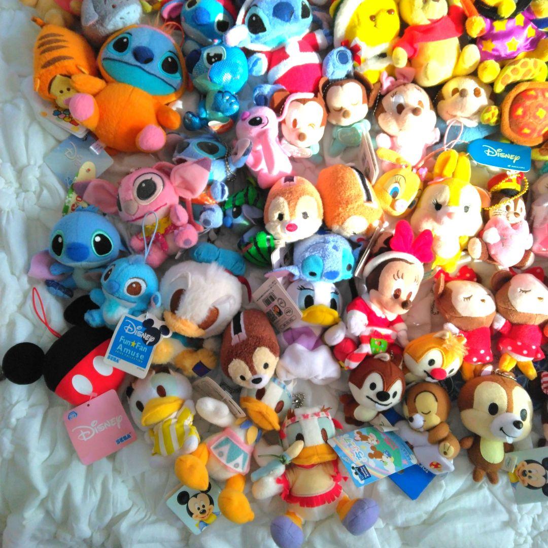 108点　まとめ売り　ディズニー　マスコット　ぬいぐるみ　キーホルダー　大量