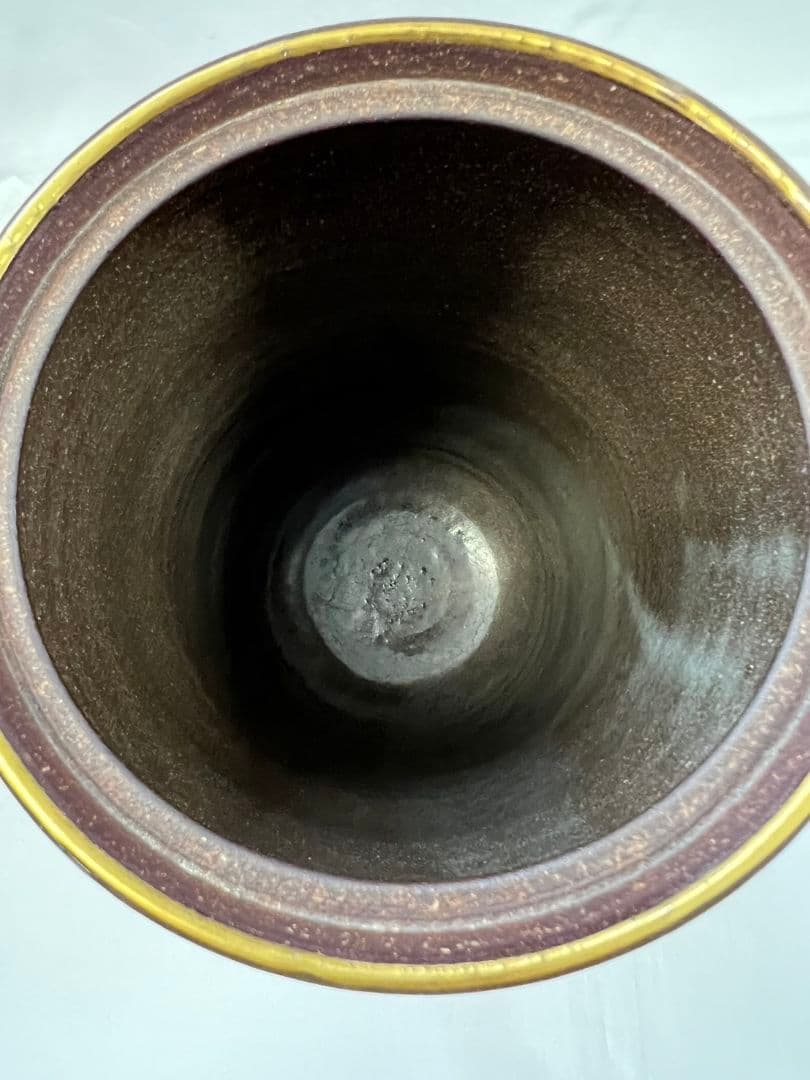 赫土地銹釉尾花画 水指 清閑寺窯 杉田祥平