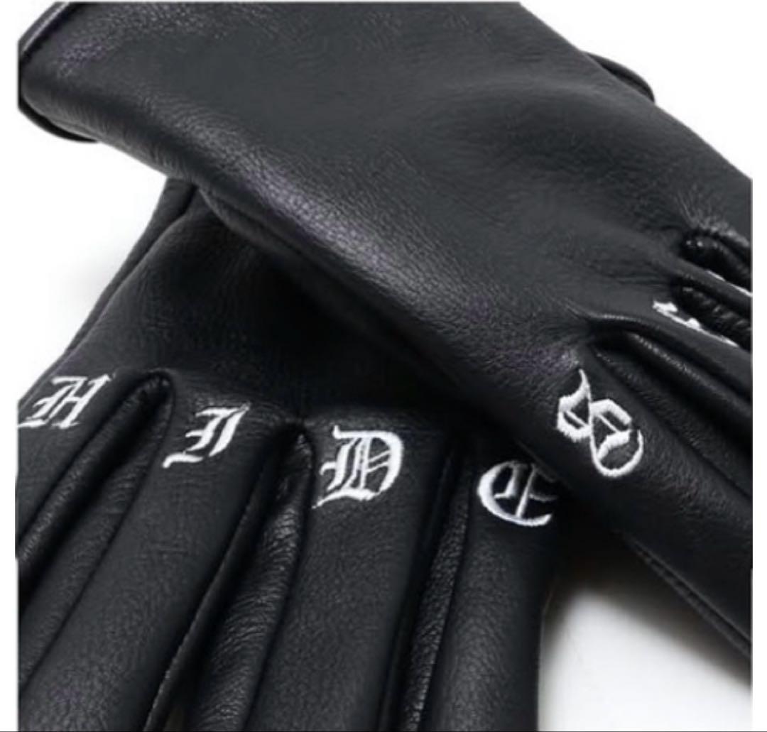 Hide and Seek Leather Glovesレザーグローブ 黒L