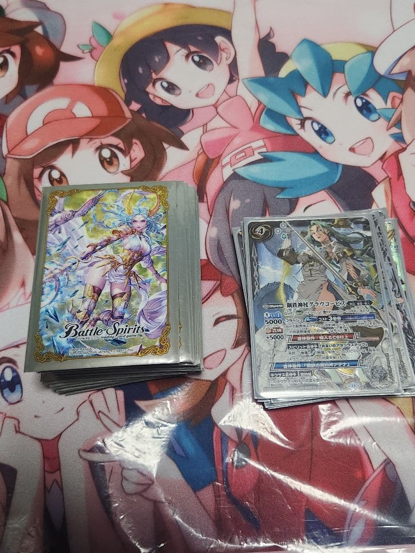 バトルスピリッツ　デッキ　機人　鋼鉄の契約神アテナ　スリーブ付き