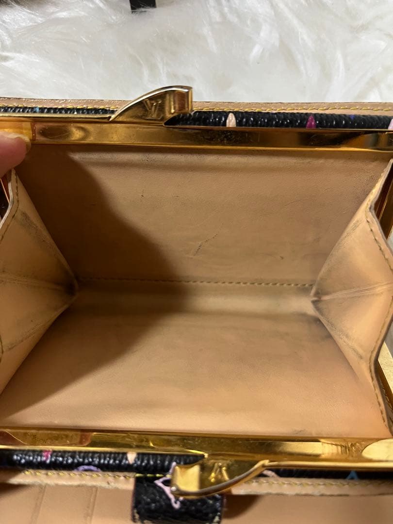 Louis Vuitton 二つ折り財布 ブラック/マルチカラー