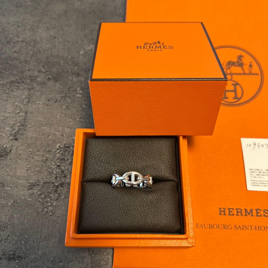 エルメス　シェーヌダンクル　アンシェネ　PM シルバー　リング