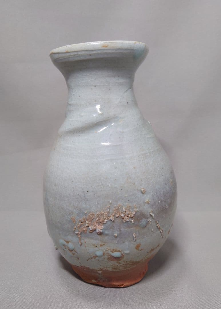 珍品！　李朝堅手瓶　白磁　李朝前期