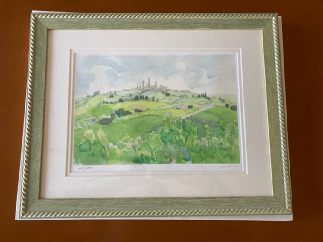 安野光雅　作　サンジミニァーノの丘