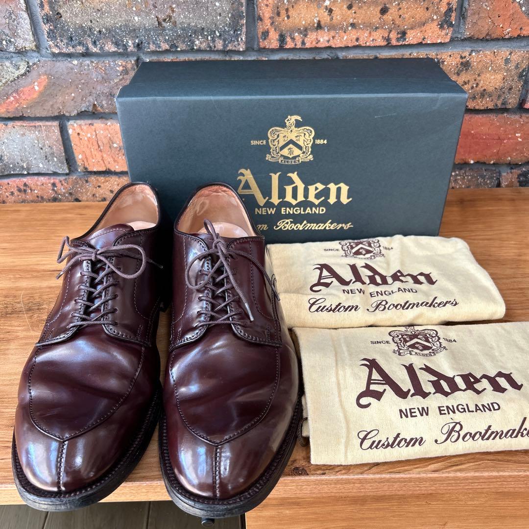 alden 54321 オールデン　Vチップ　コードバン　バーガンディ