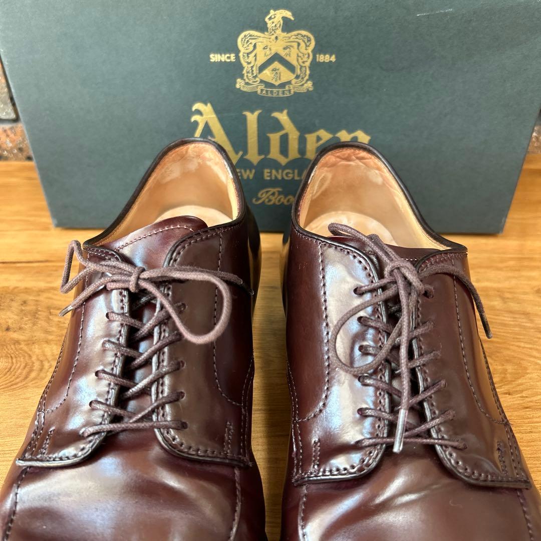 alden 54321 オールデン　Vチップ　コードバン　バーガンディ