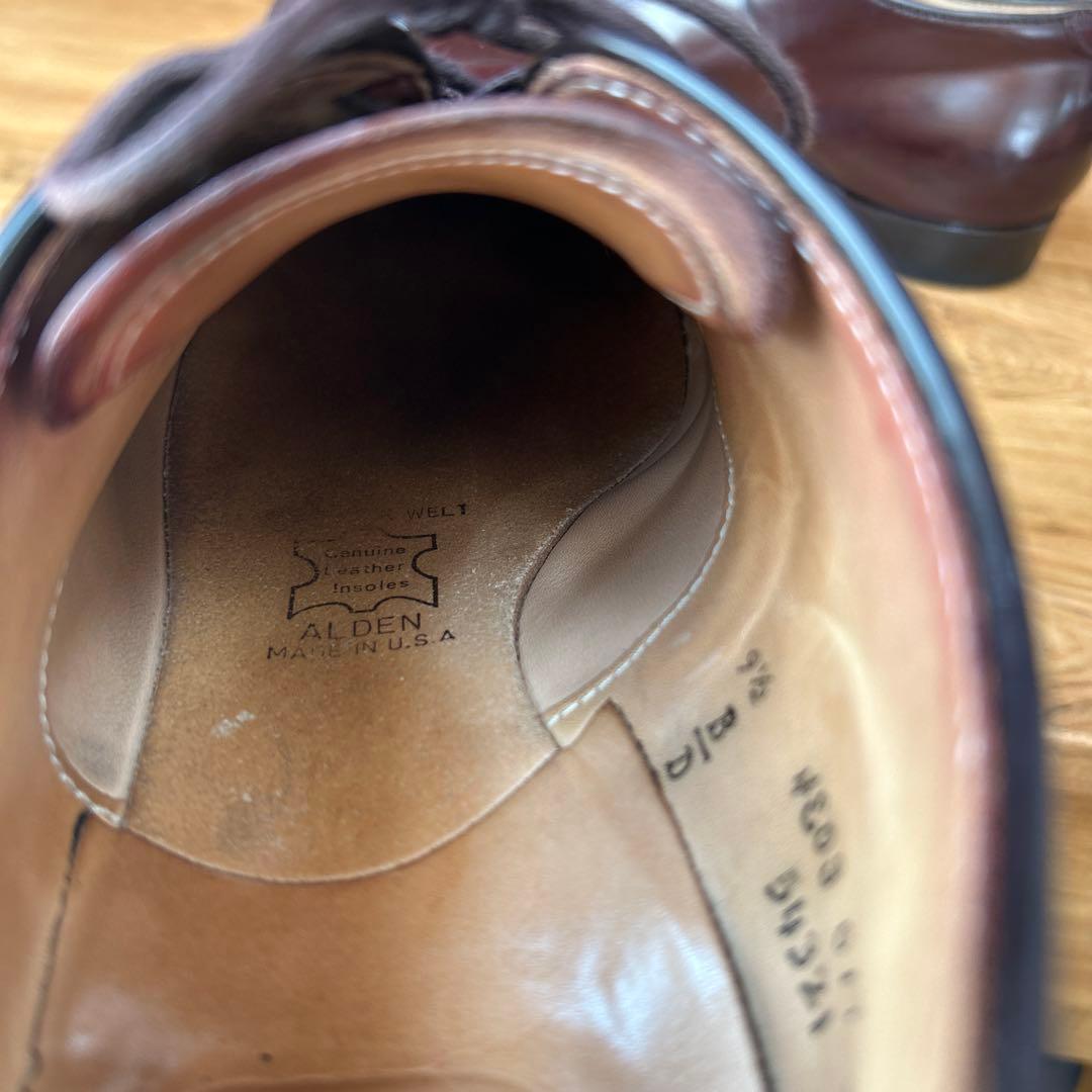 alden 54321 オールデン　Vチップ　コードバン　バーガンディ