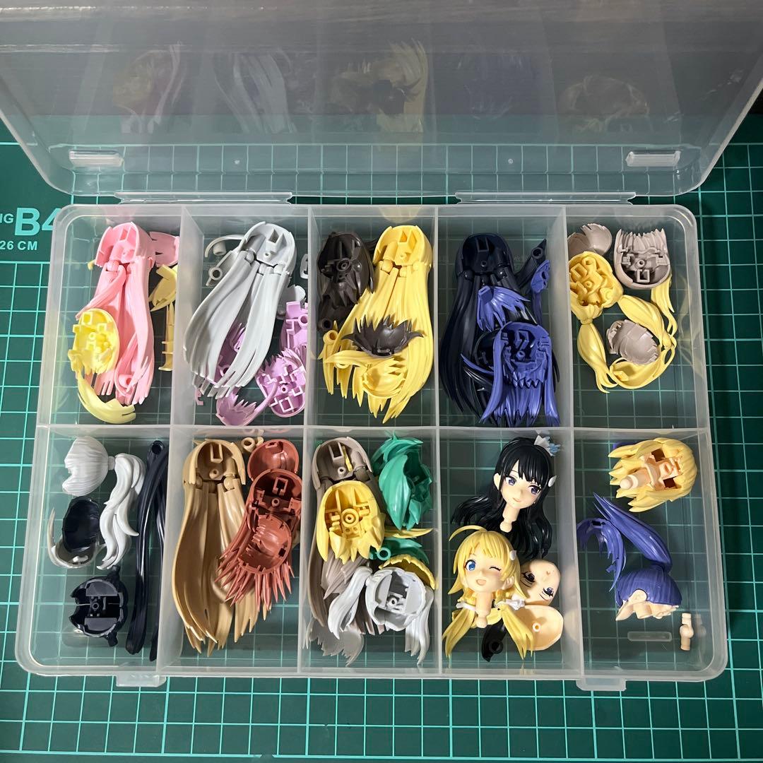 【まとめ売り】30MS 完成品 髪・フェイス・手首パーツ等 デカール ジャンク