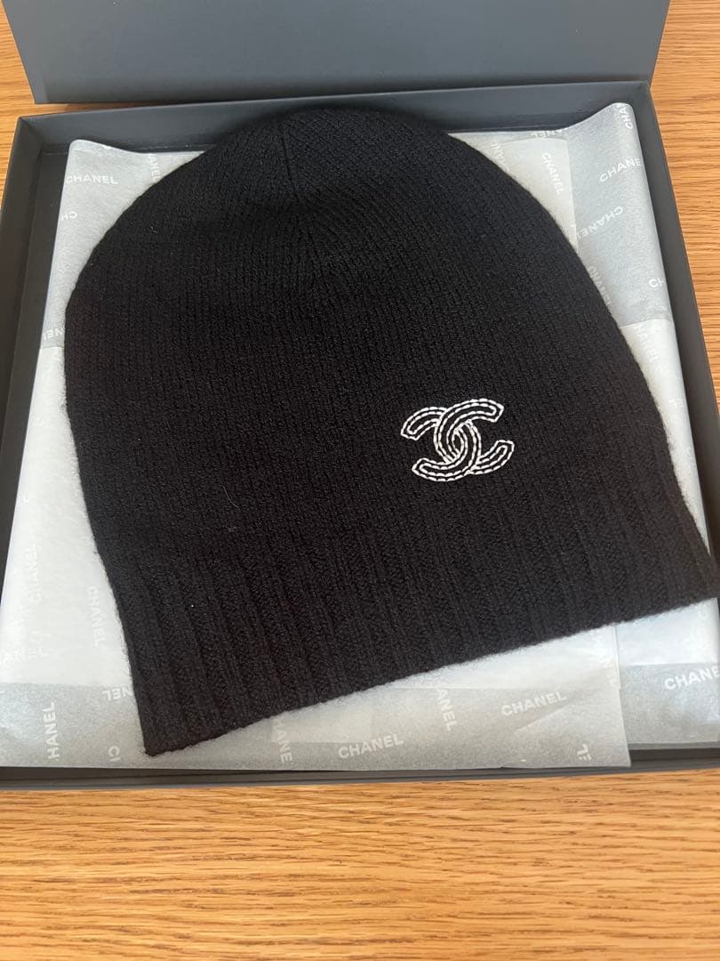 スペシャル価格！CHANEL ブラックニットキャップ