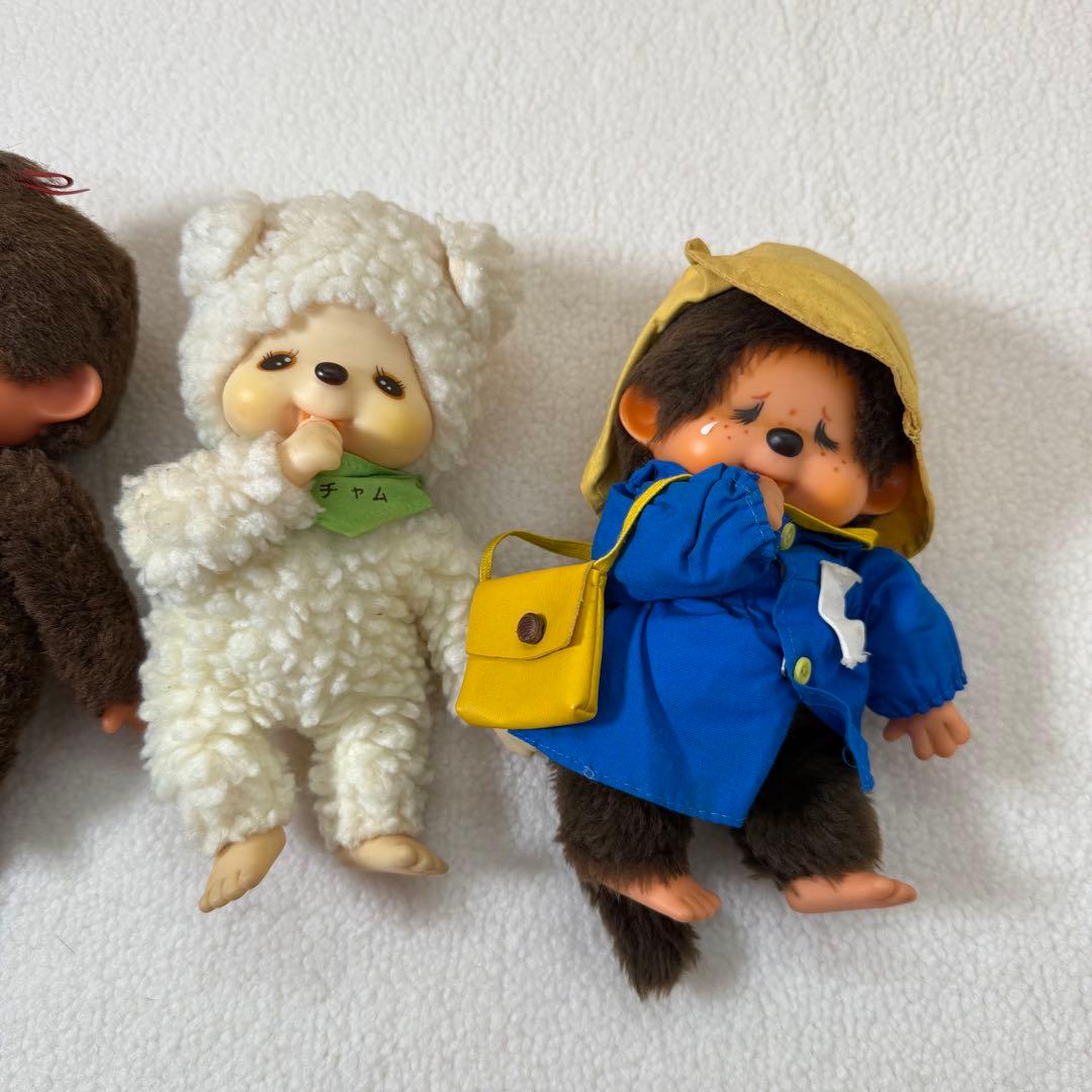 泣き顔モンチッチ　ひつじのチャム　昭和レトロ　ぬいぐるみ　モンチッチ　セキグチ