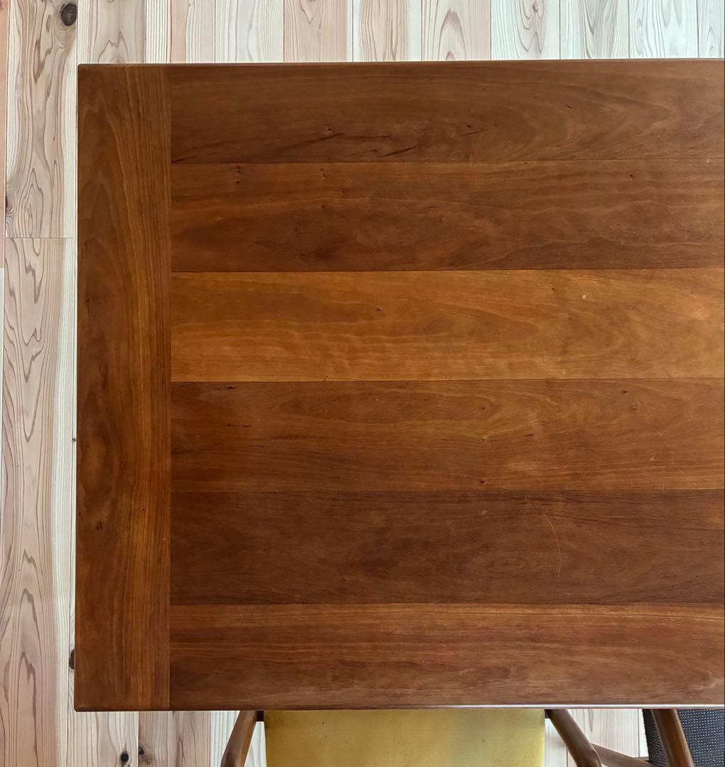 ＊リョウ＊　宮崎椅子製作所 MMテーブル ブラックチェリー 無垢材