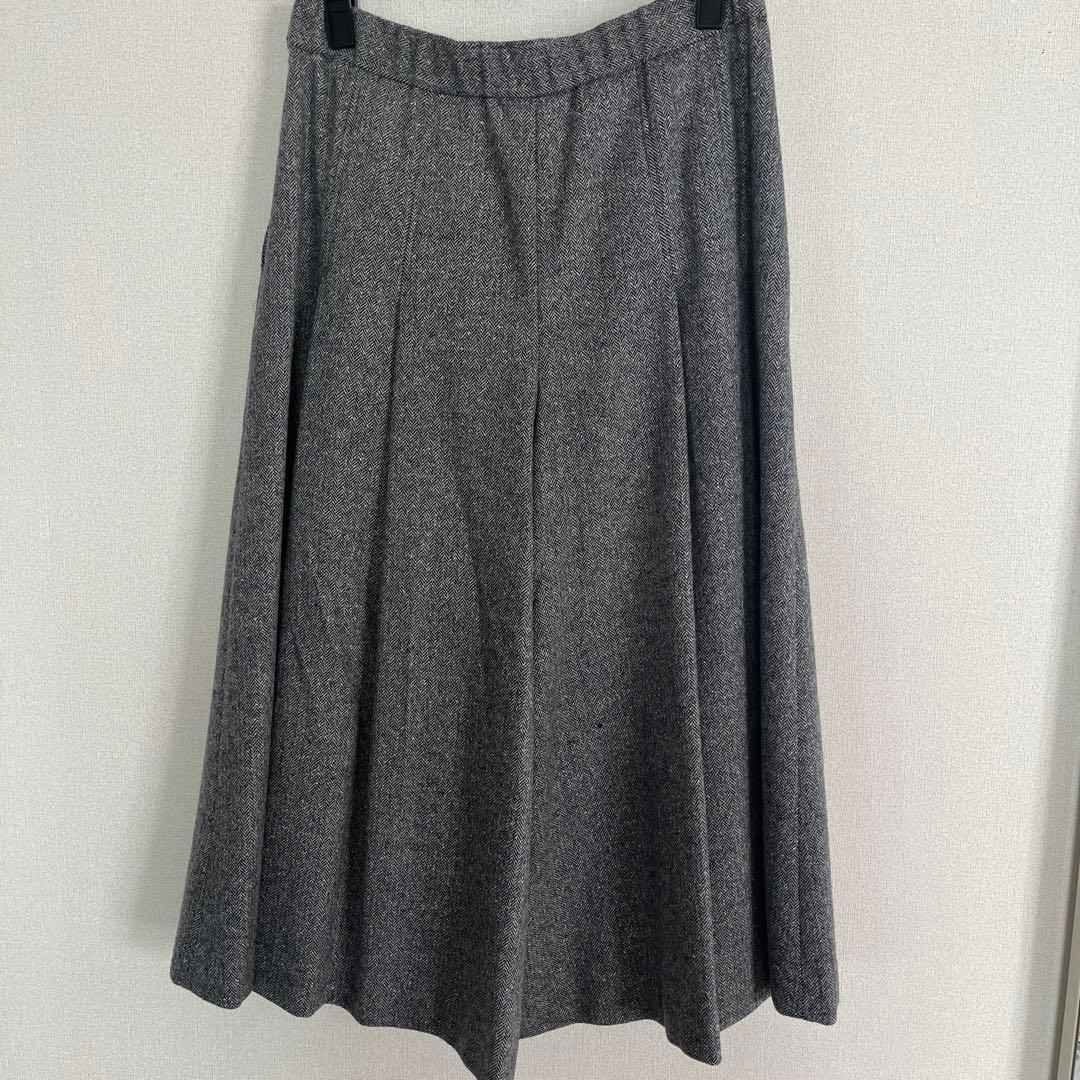 23区　44サイズ　シルクネップヘリンボーン ガウチョ パンツ