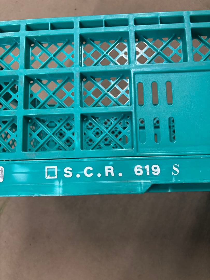 619オリコン折りたたみコンテナ60枚近場なら配達可能