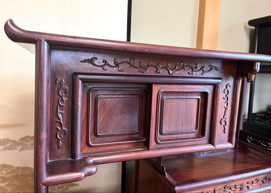 S*m様 茶箪笥 飾り棚 茶棚 レトロ アンティーク①