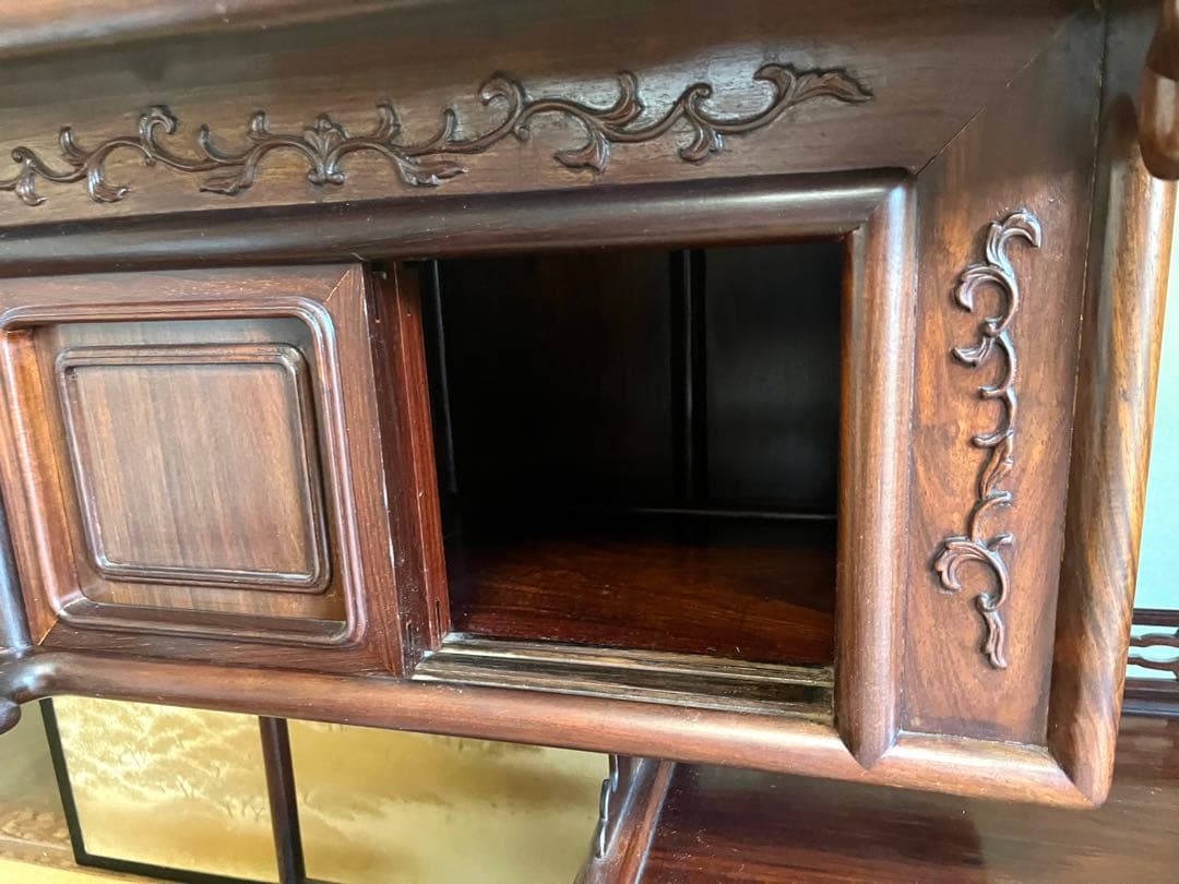 S*m様 茶箪笥 飾り棚 茶棚 レトロ アンティーク①