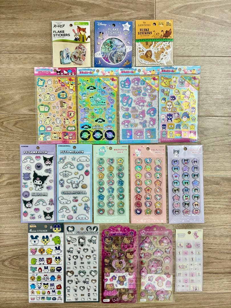 シール　17セット　サンリオ　ディズニー