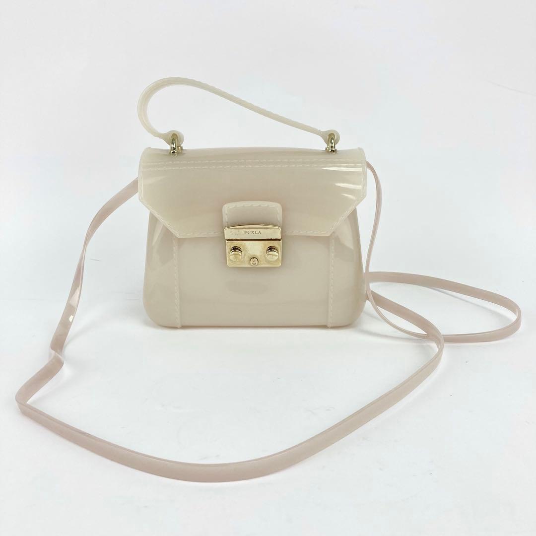 FURLA フルラ 2wayバッグ ミニバッグ キャンディバッグ ベージュ系