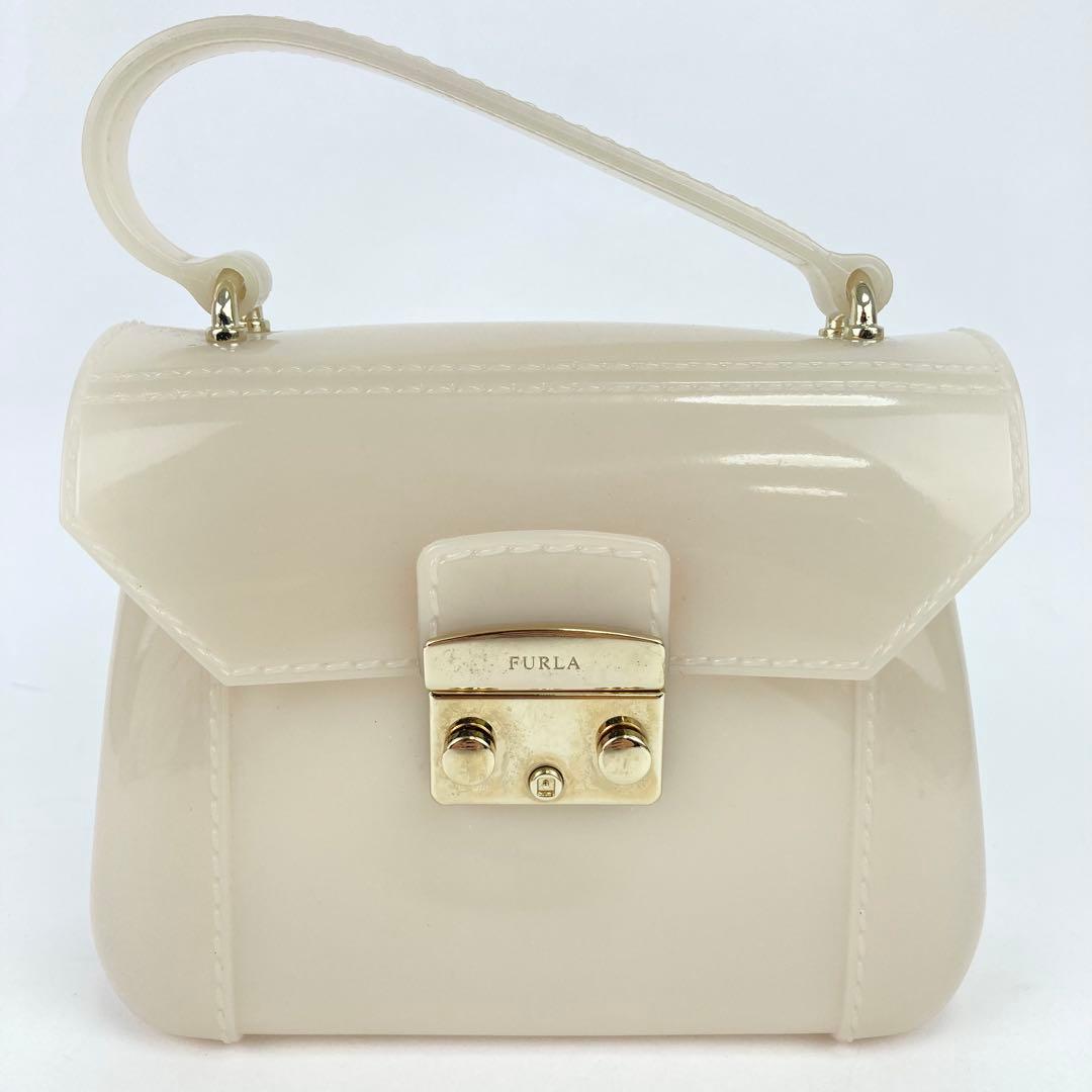 FURLA フルラ 2wayバッグ ミニバッグ キャンディバッグ ベージュ系