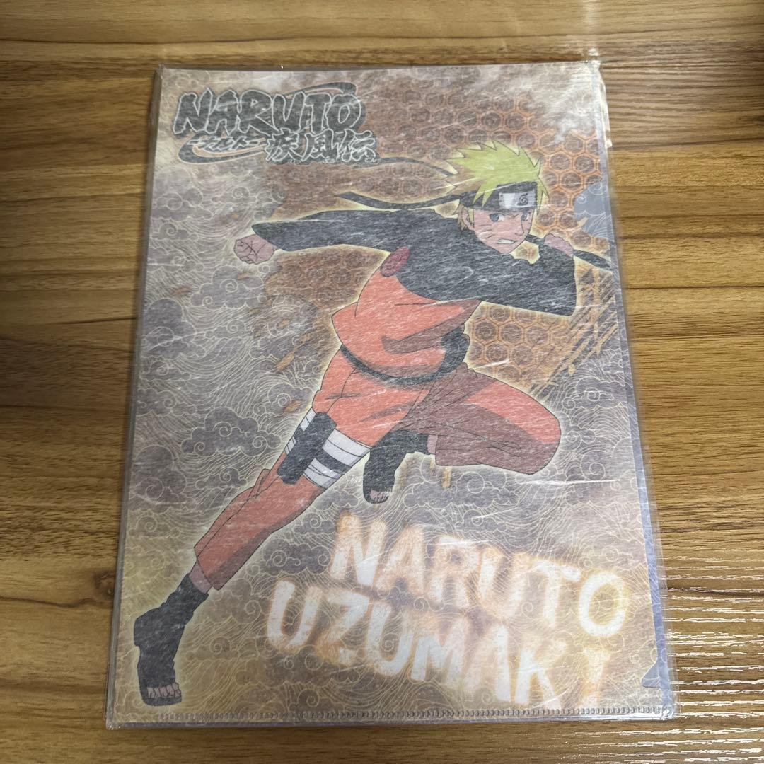 NARUTO ナルト疾風伝 文教堂アニメガ限定 和紙クリアファイル コンプセット