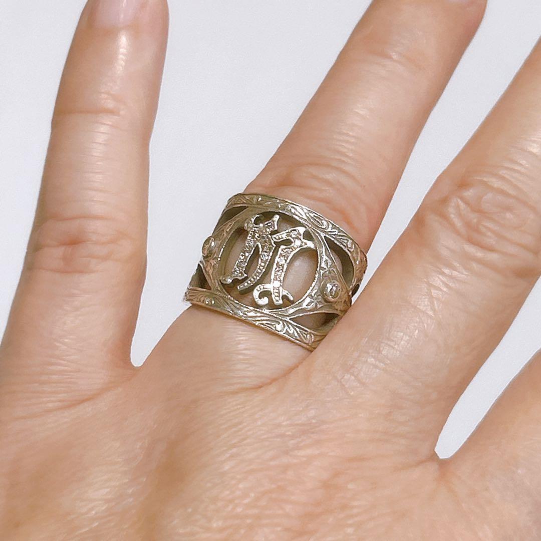 レア✨ローリーロドキン✨指輪 イニシャルリング ＳＶ９２５ 箱付き