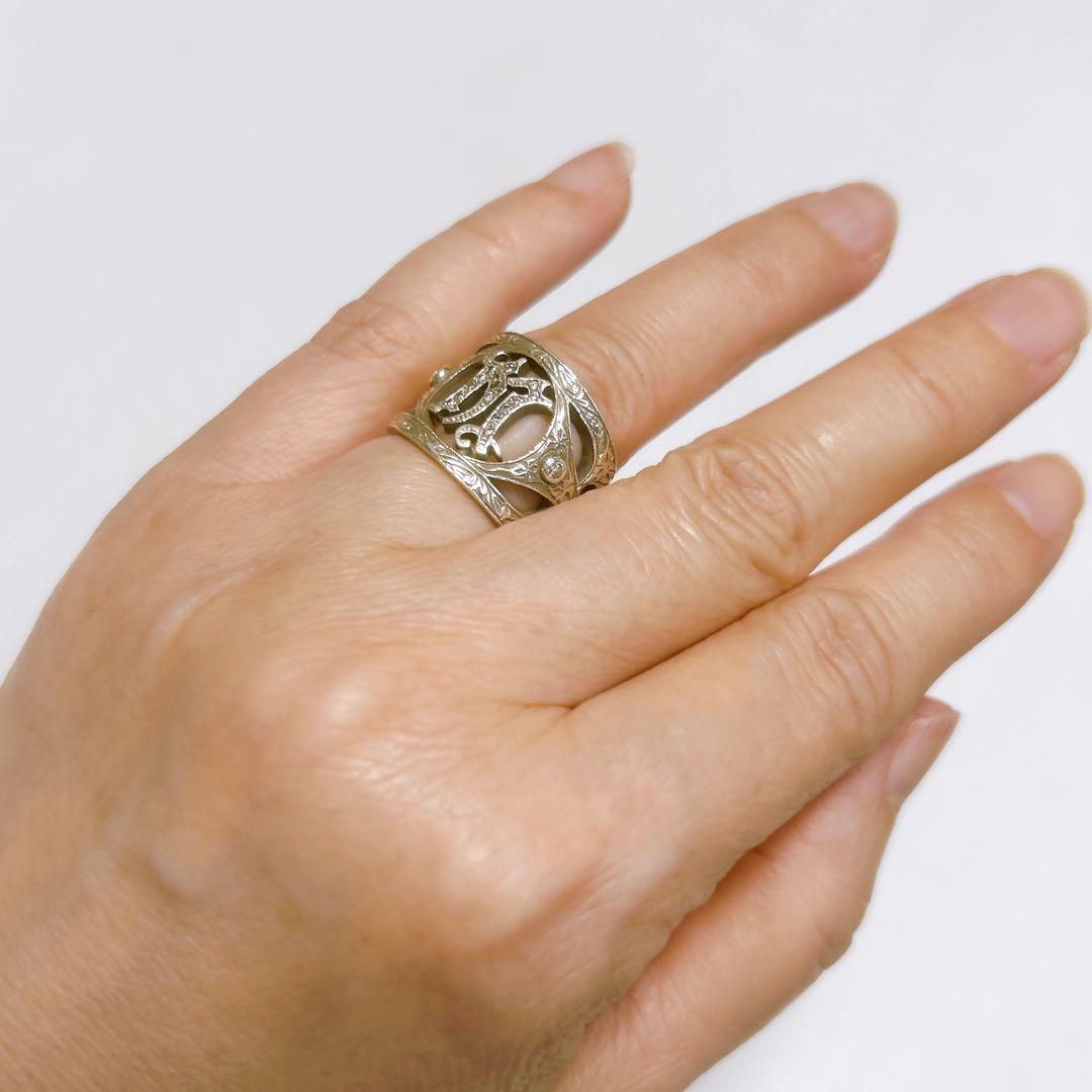 レア✨ローリーロドキン✨指輪 イニシャルリング ＳＶ９２５ 箱付き