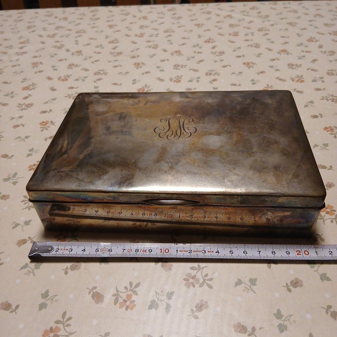 スターリングシルバー950モノグラム入り葉巻ケース