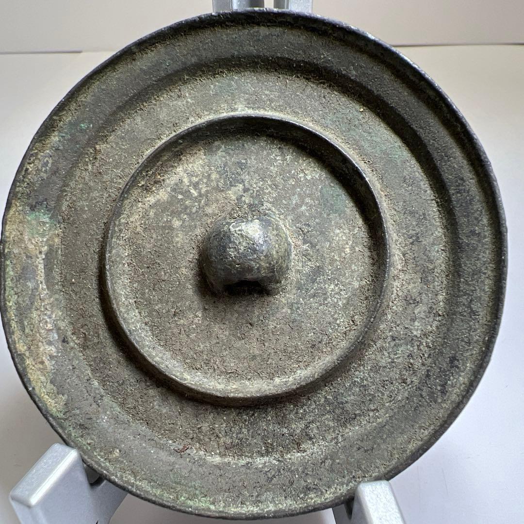 古代中国　古銅古鏡　直径約8㎝/173g 東Y7-1022☆2F