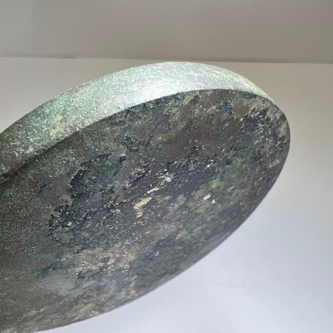 古代中国　古銅古鏡　直径約8㎝/173g 東Y7-1022☆2F