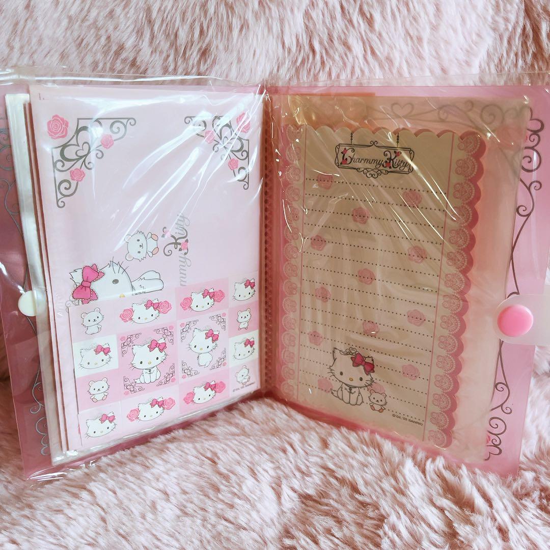 希少レア　チャーミーキティ　レターセット　ケース　ティアラ　2005 サンリオ
