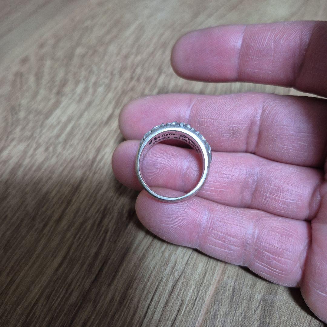 ヴィンテージリングクロムハーツ好きSilver925リングフローラルクロスリング